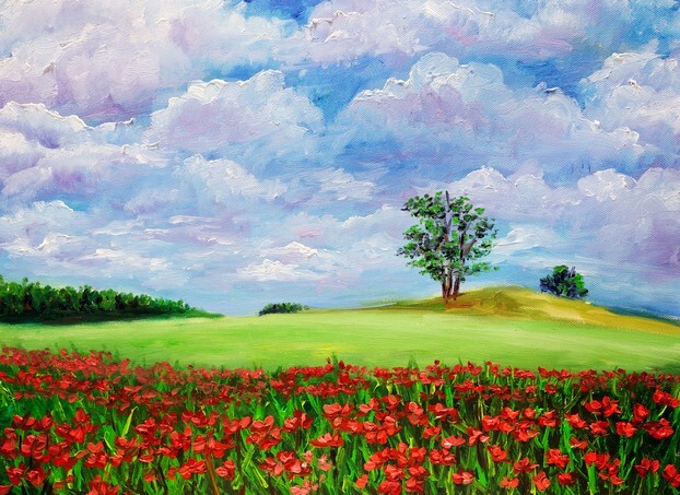 Oil Painting - Wild Flowers